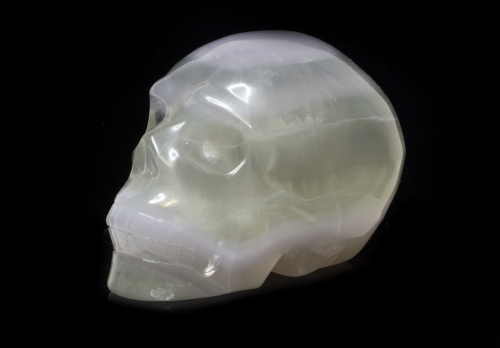 Kristallschädel, Skull, Flourit 835 Gramm