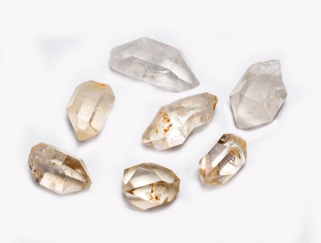 Herkimer Diamant, Lot Nr. 9 ca. 138,2 Carat, Dopppelender, Bergkristall