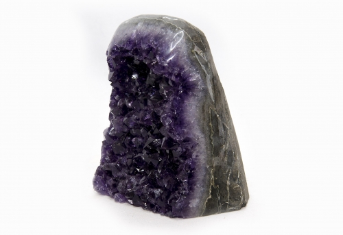 Uruguay Amethyst poliert, Extra-Qualität, dunkle, violette Kristalle