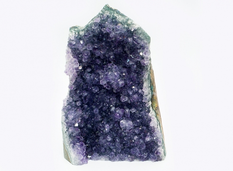 Uruguay Amethyst, 565 Gramm, dunkle, violette Kristalle