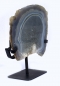 Preview: Achat-Geode auf Metallständer,