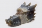 Preview: Dragon head, skull, agate with crystal formation, 545 grams!