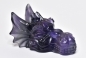 Preview: Dragon head, skull, obsidian ca. Fluorit