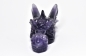 Preview: Dragon head, skull, obsidian ca. Fluorit