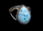 Preview: Larimar Ring Nr. 11, in 925 Silber gefasst, 26,10 Carat