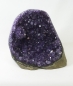 Preview: Uruguay Amethyst seitlich poliert, dunkle, violette Kristalle