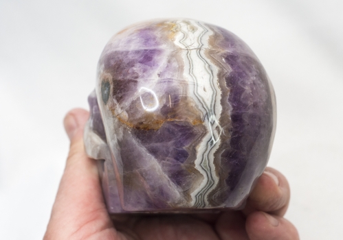 Kristallschädel, Skull Achat, 907 Gramm