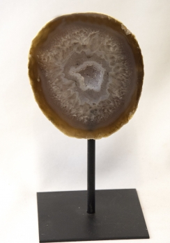 Achat-Geode auf Metallständer, Nr. 2