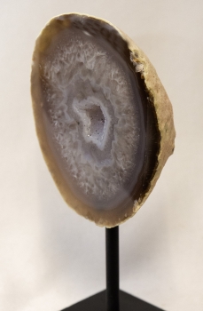 Achat-Geode auf Metallständer, Nr. 2