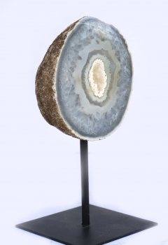 Achat-Geode auf Metallständer Nr. 10