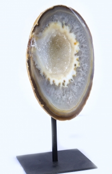 Achat-Geode auf Metallständer Nr. 7
