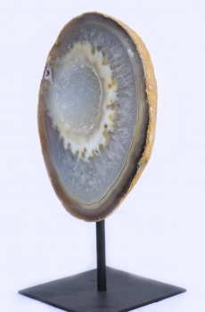 Achat-Geode auf Metallständer Nr. 7