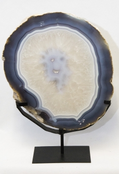 Achatscheibe XXL, Top-Qualität auf Metallständer