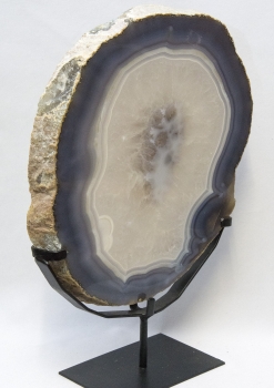Achatscheibe XXL, Top-Qualität auf Metallständer