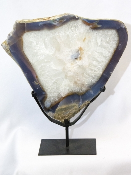 Achatscheibe XXL, Top-Qualität auf Metallständer