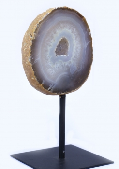 Achat-Geode auf Metallständer Nr. 11