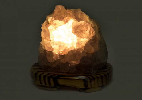Edelstein-Lampe Amethyst Nr. 1