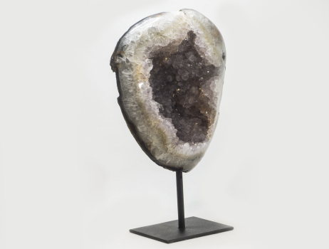 Achat-Geode XL auf Metallständer, Nr. 7