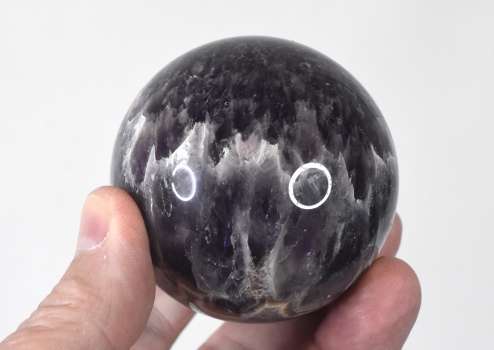 Chevron-Amethyst Kugel, Edelstein-Kugel Nr. 2