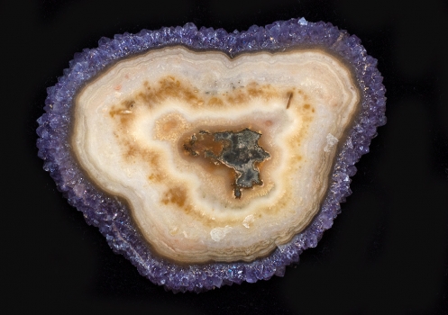 Amethyst Blume, Stalaktiten-Rosette, 236,30 Carat