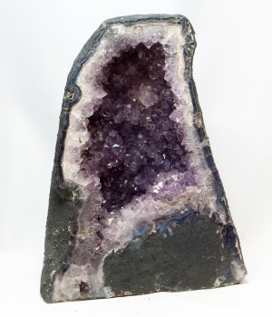 Amethyst Druse, mit Calcit-Kristalle, 8400 Gramm