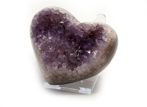 Uruguay Amethyst Heart, No. 4