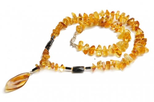 Natural amber necklace