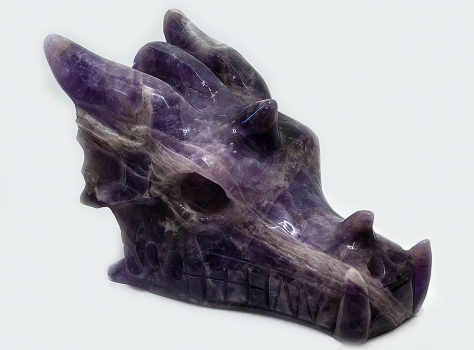 Drachenkopf, Dragon Head, Chevron Amethyst, 765 Gramm!