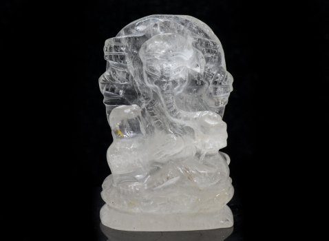 Ganesha Engraving, Rock Crystal