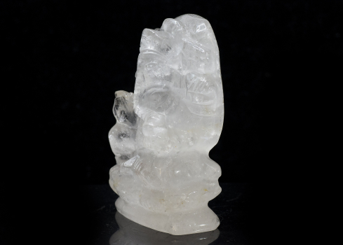 Ganesha Engraving, Rock Crystal