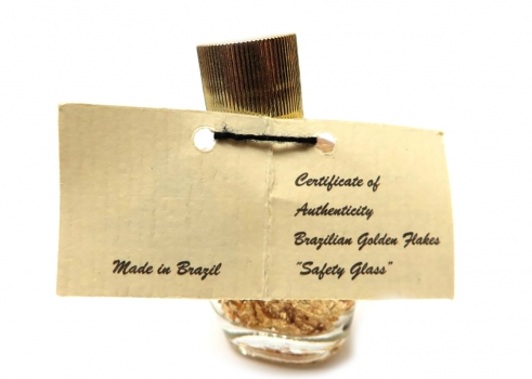 Goldfläschen mit 24 Karat Goldflocken
