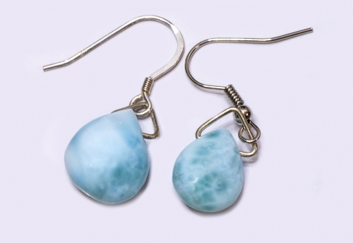 Larimar Ohrhänger tropfenform