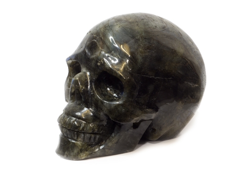 Kristallschädel, Skull, Labradorit, ca. 1115 Gramm
