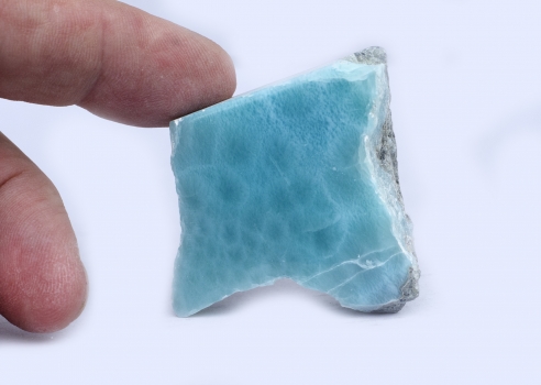 Larimar Rohstein, 290 Carat! Atlantisstein, eine seite anpoliert, Top-Qualität