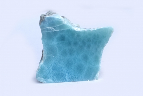 Larimar Rohstein, 290 Carat! Atlantisstein, eine seite anpoliert, Top-Qualität