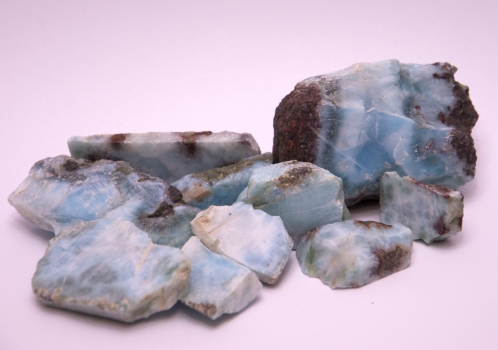 Larimar Rohsteine, Atlantissteine, Lot Nr. 1, 1025 Carat