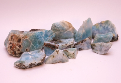 Larimar Rohsteine, Atlantissteine, Lot Nr. 7, 1100 Carat