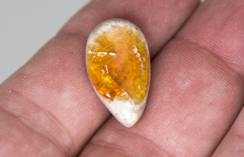 Mexikanischer Feueropal ca. 11,4 Carat Cabochon Nr. 5