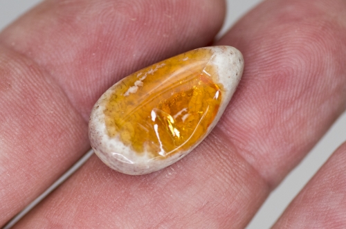 Mexikanischer Feueropal ca. 11,4 Carat Cabochon Nr. 5