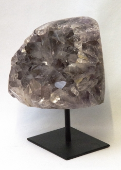 Rauchquarz Stufe Brasilien XL, auf Metallständer