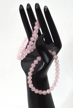 Rosenquarz Kugelarmband