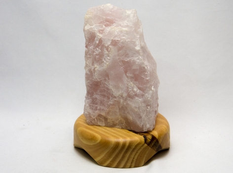 Edelstein-Lampe Rosenquarz Nr. 2