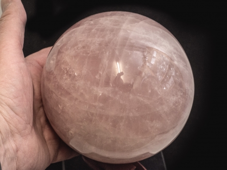 Rosenquarz Kugel Crystal Sphere Healing Medidation Deko XXL 3 kg