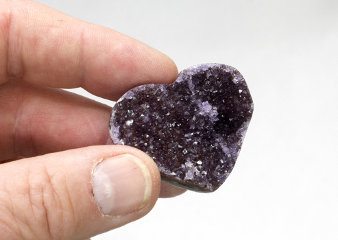 Amethyst- Herz Uruguay Top-Qualität, Nr. 7