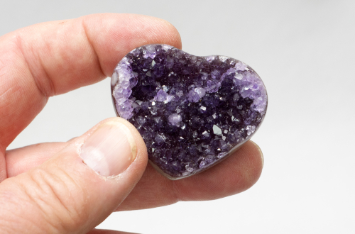 Amethyst- Herz Uruguay Top-Qualität, Nr. 8