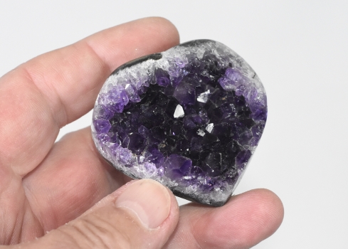 Uruguay Amethyst- Herz, Nr. 1