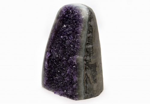 Uruguay Amethyst poliert, Extra-Qualität, dunkle, violette Kristalle