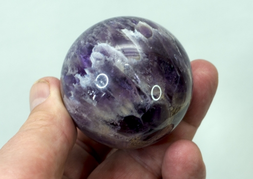 Chevron-Amethyst Kugel, Edelstein-Kugel Nr. 2