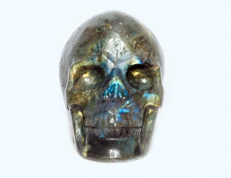 Kristallschädel, Skull, Labradorit, ca. 790 Gramm
