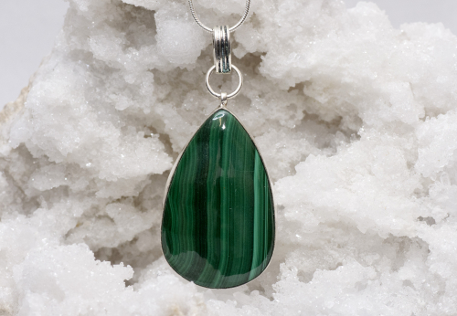 Malachite cabochon Congo no 10